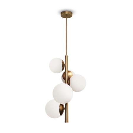 Suspended lamp Freya Fr5199PL-05BS1 Zing, 300x300x1018 mm, E27, 5x60W, brass color-1