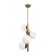 Suspended lamp Freya Fr5199PL-05BS1 Zing, 300x300x1018 mm, E27, 5x60W, brass color