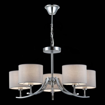 Suspended EVOLUCE lamp. Sle105303-05. Linda. 5x40 watts, E14, 61x61x71 cm, chromium color-1