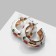 Emall Earrings "Apples", colored in gold