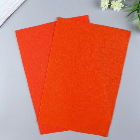 Soft felt 1 mm 20x30 cm orange mix-2