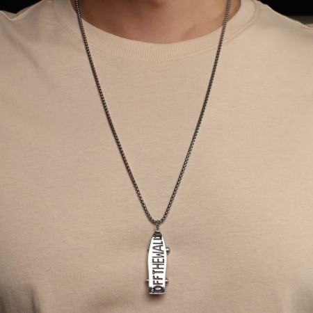 Pendant of the male "skateboard", color silver, 69 cm-4