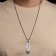 Pendant of the male "skateboard", color silver, 69 cm