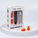 Berushi in a silicone case, a set of 3 pairs, with a key fob, color mix