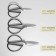 Scissors for needlework, mowed blade, 6 ", 15 cm, dark silver color
