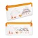 Penal soft, 1 compartment, 95 x 205 mm, flat, PVC, calligrata "geese-gushi"