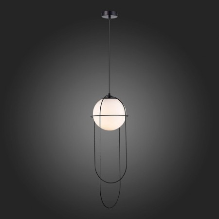 STL LUCE Sus. SL1189.403.01. Beata. 1x60 W, E27, 25x25x72 cm, black color-2