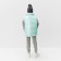Children's ’width minku, green color, height 122 cm