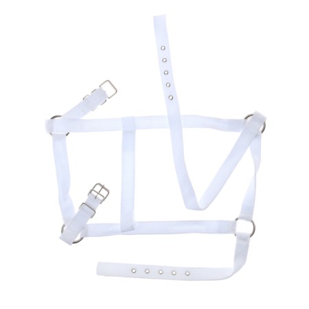 Nylon disin again, adjustable size, white-4