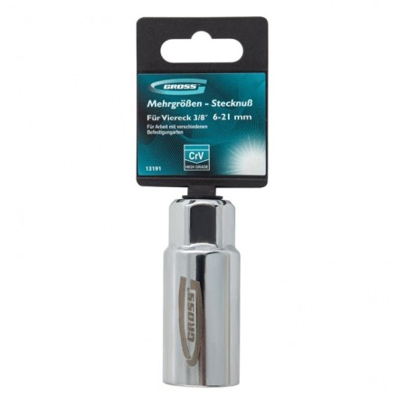Reusable head GROSS 13191, chrome-made, 3/8 ", 6-21 mm-1