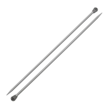 Right aluminum knitting needles with 35 cm/6.0 mm coating-1