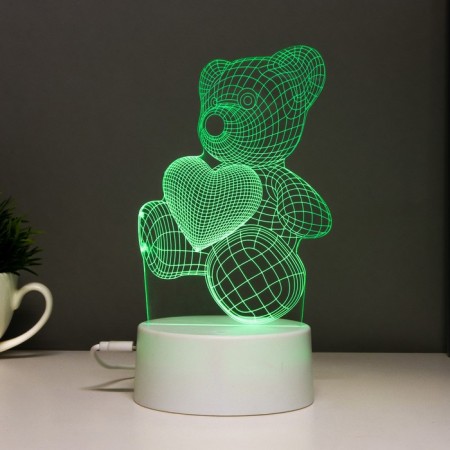 Sensor lamp "Mishutka" LED 7 colors USB/from white batteries-4