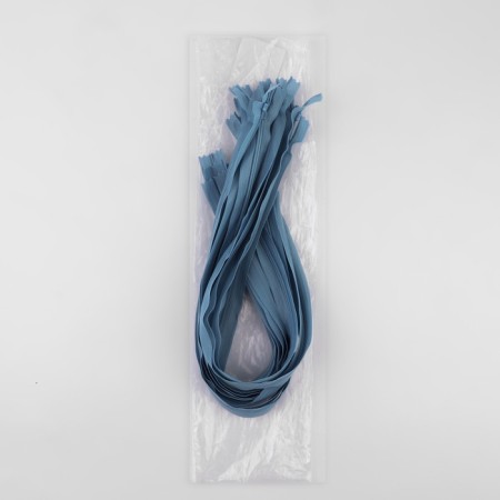 Lightning secret, No. 3, non -income, locking machine, 50 cm, blue color-2