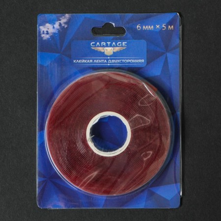 Adhesive tape Torso, transparent, bilateral, acrylic, 6 mm × 5 m-2