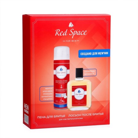 Gift set Red Space: shaving foam, 200 ml + lotion after shaving, 100 ml-3