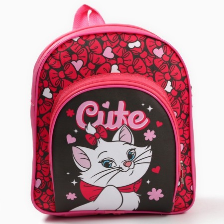 The backpack of the textile is a pocket 25*24*9cm, cats aristocrats-4