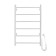 Electric towel Domoterm 109-6, 500x800 mm, right, white matte