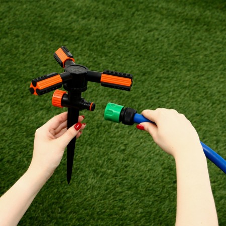 3-fly sprayer, 24 cm, under connector, peak, plastic, Greengo-14