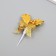 Decor for creativity "Leaves with berries and bell" gold