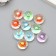 Bead for creativity plastic "Ball with a colored middle" mix d = 1.6 cm