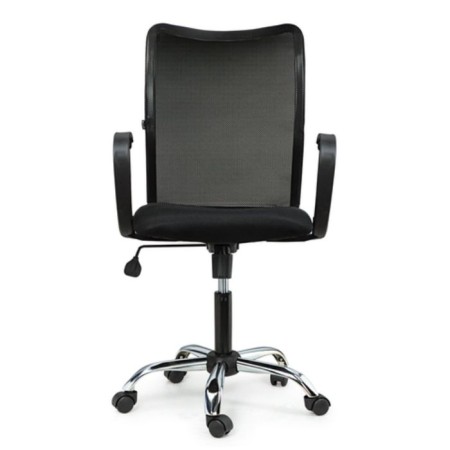 The chair of the operator Brabix Spring MG-308, with armrests, chrome, black fabric-3