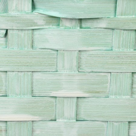 Wicker basket, 21.6 x 21.6 x 10/38 cm, green, bamboo-4