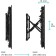 Broat Black 50 "-70" Max.50kg wall-mounted inclination-sliding 107755