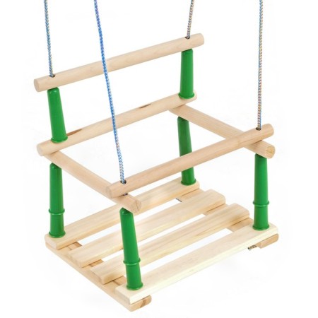 Swing, wooden, wood, seat 33 × 22cm, mix-13