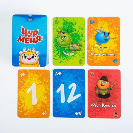 Board game to reaction and attention "Chur Me", 108 cards, 7+-2