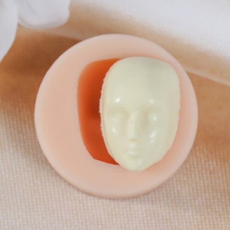 Mold Silicon "Face" 3x2 cm mix
