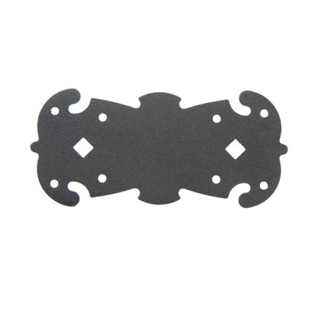 Figure mounting plate 135x60x2.1, polymer, black-1