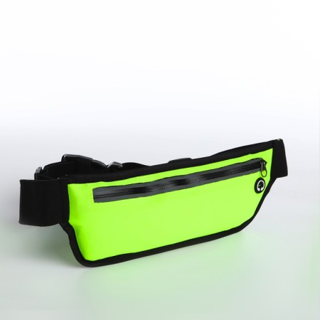 Board belt on lightning, reflective elements, green color