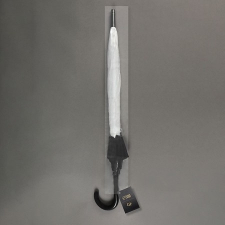 Umbrella - semi -automatic cane "Kant", 8 spokes, r = 43 cm, black/transparent color-8