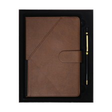 The diary of a non -section A5, 140l, cage, K/deputy, with a pen, in gift. box., brown