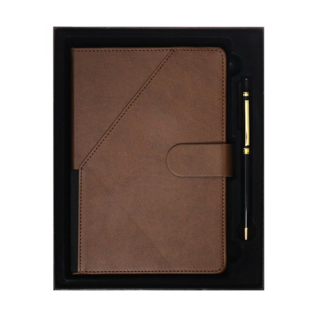 The diary of a non -section A5, 140l, cage, K/deputy, with a pen, in gift. box., brown