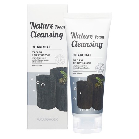 Foam for washing Foodahlic, moisturizing, with charcoal extract, 150 ml