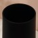 Black glass flower vase of black glass 32 x 14 x 14 cm
