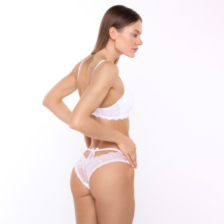 Panties female Braziliano, white color, size 48 (l)-2