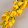 Artificial flowers "Sadovy Dremlik" 3x84 cm, yellow