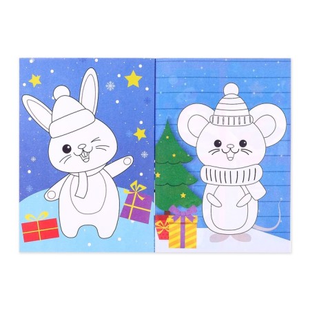 New Year's applications with coloring "Snowman", 20 p.-2
