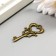 Decor Metal for creativity "Key to the heart" under brass (SK1823) 4x2 cm