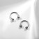 Circular in an eyebrow (piercing), ball, d = 8 mm, pair, color silver