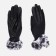 Female gloves, size 7.5, without insulation, black color