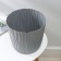Kashpo for flowers with an insert “wave”, 8 l, d = 25 cm, h = 21.5 cm, color gray color
