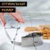 A set of forms for cutting the cookies of the “half”, 2 pcs, 12 × 10 × 4 cm, chrome color