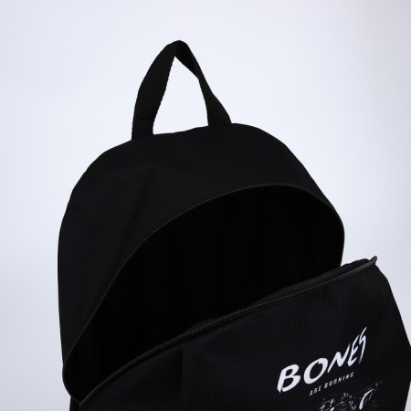 Bones Textile School Bones, 46x30x10 cm, vertical pocket, black color-5