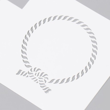 Plastic "Knot" stencil 9x9 cm-2