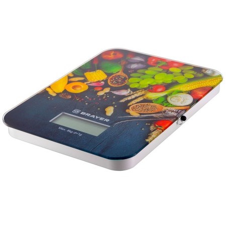 Brayer 1801br kitchen scales, weight up to 8 kg, 20x14.5cm-3