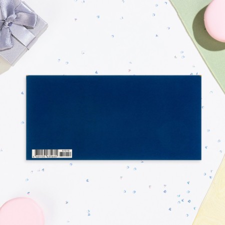 The envelope "On the wedding day!" Cutting, embossing, software touch, blue background-2