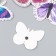 Butterflies cardboard double wings "newspaper" set 12 pcs h = 4-10 cm on magnet